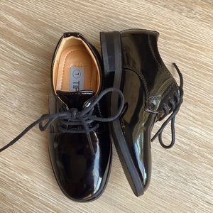 Black Patent Leather Tuxedo Shoes Toddler Boys 7